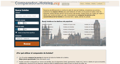 Desktop Screenshot of comparadordehoteles.org